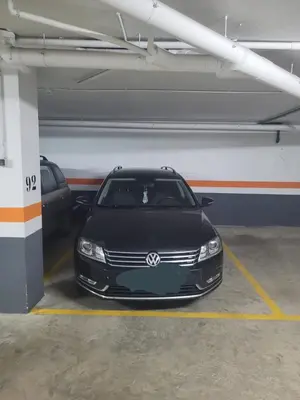 a black car parked in a parking garage at Apartamento Margalló con Garaje in Xilxes