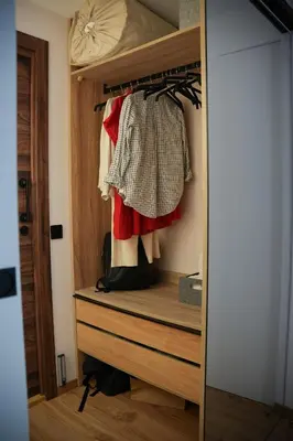 a room with a closet with a dresser at Luxury apartment Y after renovation in Cullera with parking in Cullera