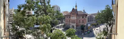 a view of a street in a city with buildings at BET Apartments - Central Market Apartments in Valencia