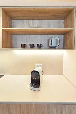 a toaster sitting on top of a kitchen counter at Apartamentos Las Ciencias Studio G in Valencia