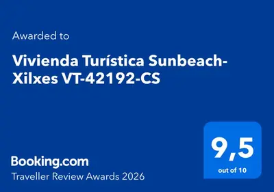 a blue sign with the words vivananda at Vivienda Turística Sunbeach-Xilxes VT-42192-CS in Xilxes