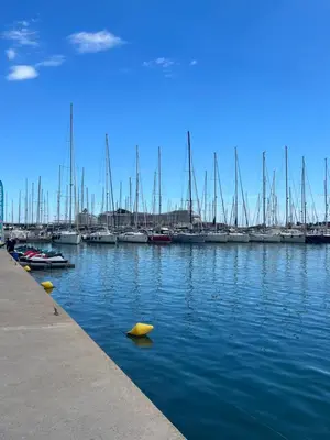 a marina filled with lots of boats on the water at Valencia Aparthotel COSMO in Valencia