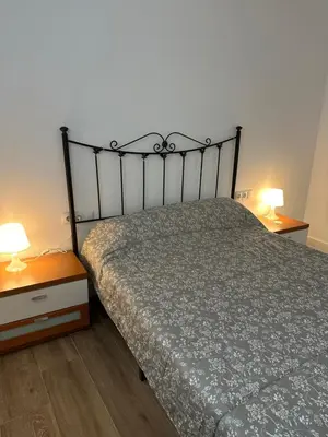 a bedroom with a bed and two night stands at Apartamento Valencia 17 in Paiporta