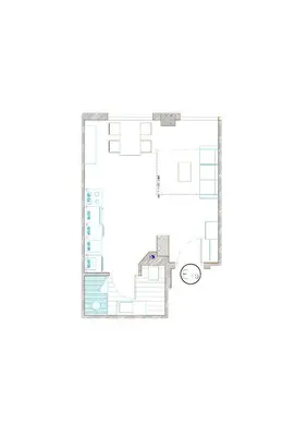 a floor plan of a building at Apartamentos Las Ciencias Studio Q in Valencia