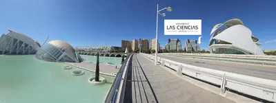 a rendering of a bridge over a river with buildings at Apartamentos Las Ciencias Studio T in Valencia