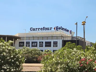 a stadium with a sign on the top of it at Apartamentos Las Ciencias U in Valencia