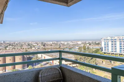a balcony with a view of a city at SAPORE DI MARE in Valencia