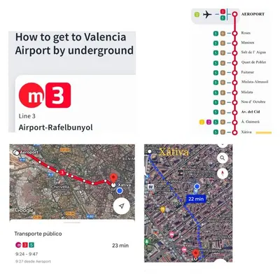a screenshot of a map with a red line at BatFlats - RUZAFA in Valencia