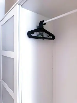 a closet with a door with a tennis racket at Studio Aiora in Valencia