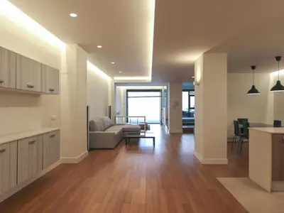 a living room with a couch and a table at Apartment Loft Villalonga by Interhome in Valencia