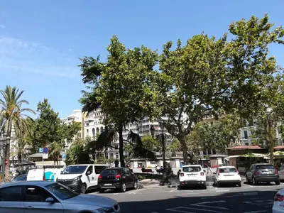 a group of cars parked in a parking lot at Bam ! Centro ! Centre ! Zentrum ! in Valencia