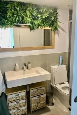 a bathroom with a sink and a toilet at Apartment Gran Canet by GRENT in Canet de Berenguer