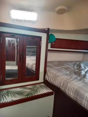 a room with two bunk beds and a window at Velero Valencia Whimsy in Valencia