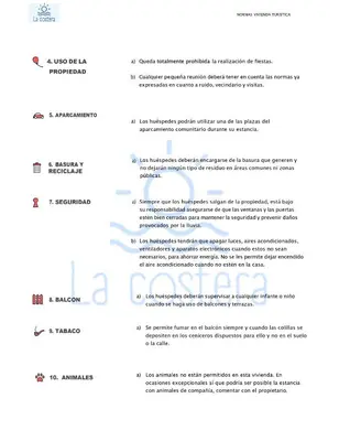 a screenshot of a page of a document at La Costera in Barrio-Mar