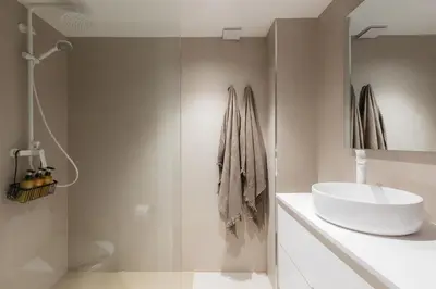 a bathroom with a sink and a shower at Lovely Exclusivity in Valencia Center in Valencia