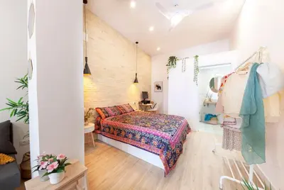 a bedroom with a bed in a room at RC - Modern Valencia loft in Valencia