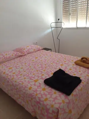 a small kitchen with a sink and a refrigerator at Apartamentos Torresmar in Altura