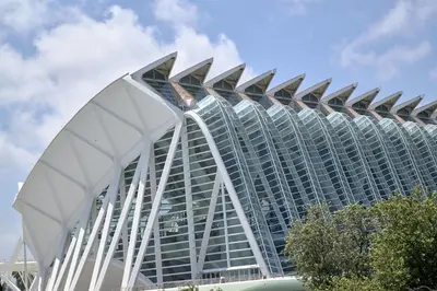 a large building with a lot of windows at Romantic Apartment N3 Oceanografico Virkin Suites in Valencia