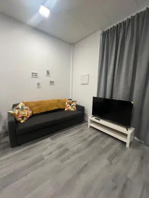 a living room with a couch and a flat screen tv at Maravilloso Loft - B in Valencia