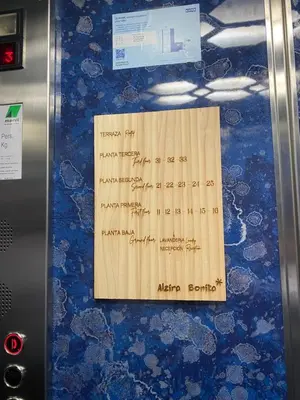 a piece of paper with writing on it on a machine at ALZIRA BONITA APARTAMENTO CON DOS HABITACIONES CON VISTAS AL RiO JUCAR in Alzira