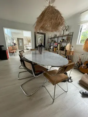 a dining room with a table and chairs at CASA Silvestre in La Eliana