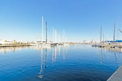 a group of boats docked in a marina at GuestReady - Piso moderno con vistas a la Marina in Valencia