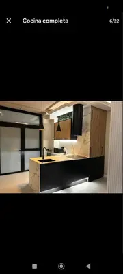 a kitchen with a sink and a counter top at Apartamento ideal en calle florista in Valencia