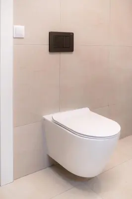 a white toilet in a bathroom with a wall at Green Luxury Zamenhof in Valencia