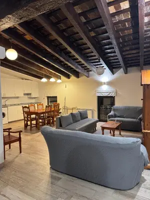 a large living room with couches and a table at Miguelete tower & 4th FLOOR & City center and no elevator in Valencia