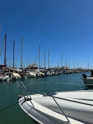 a bunch of boats docked in a marina at Casa con Barbacoa en Urbanización Privada in Valencia