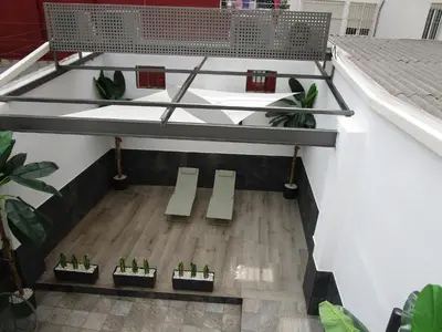 an overhead view of a room with potted plants at Travel Habitat Ruzafa Green House Terrace in Valencia