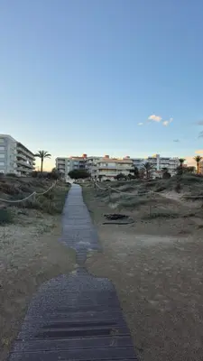 a walking path in the middle of a beach at CANET de BERENGUER in Canet de Berenguer