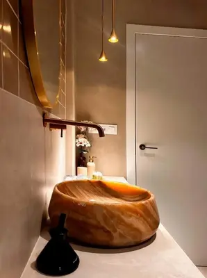 a wooden tub in a bathroom with a sink at Pivote Flats-Playa A in Valencia