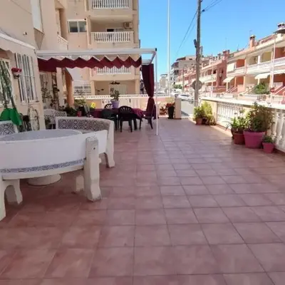 2 bedroom flat 100m from the beach with huge terrace