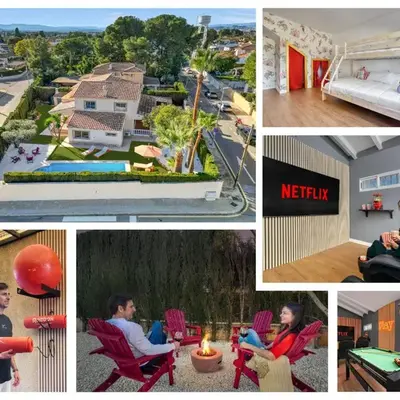 Private Garden Villa near Valencia with Cinema and Gym