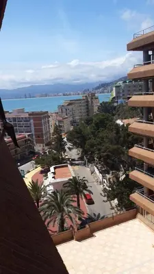a view of a city from a building at Cullera Playa de los Olivos Apartment in Faro de Cullera