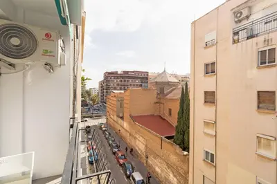 a view of a city street from a building at GuestReady - Your Sunny Valencia Basecamp in Valencia