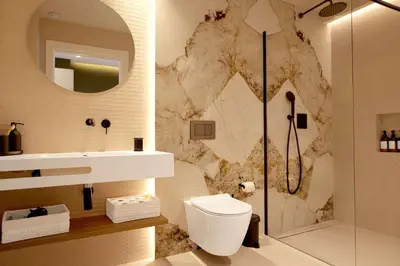 a bathroom with a toilet and a sink and a shower at SariStays Valencia Finca Verde L in Valencia
