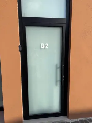 a glass door with the words on it at Apartamento Boutique Valencia 4-Pax - B-2 in Valencia