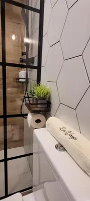 a white bathroom with a toilet and a plant at Casa Los Yayos in Segorbe