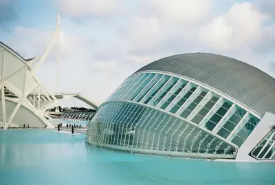 a view of the sydney opera house at Travel Habitat Playa del Cabanyal in Valencia
