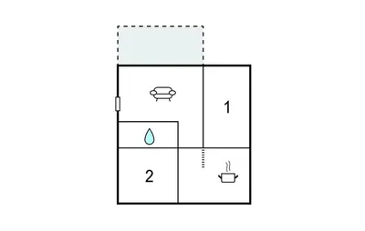 an image of a block with a block diagram at Lovely Apartment In Faro De Cullera in Faro de Cullera