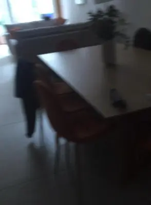 a table with a potted plant on top of it at Apartamento Cerca las Playa in Valencia