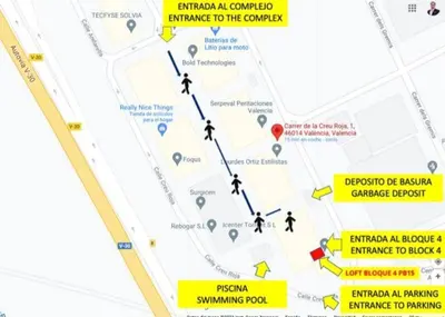 a map of the proposed upgrade to the embassy of british ambassador to at Loft con jacuzzi y piscina in Valencia