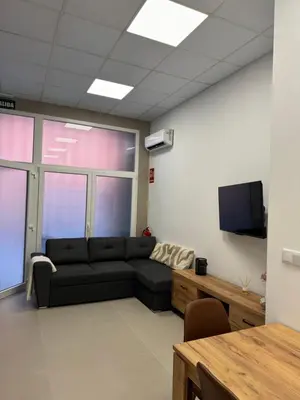 a living room with a couch and a tv at Basset 2 in Valencia