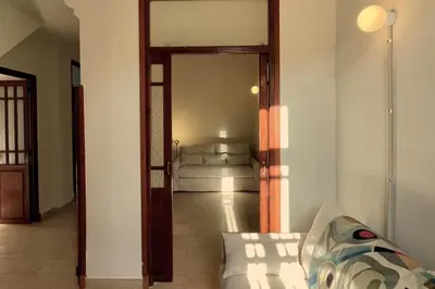 a view of a living room with a couch at Casa Salvoreta in Valencia