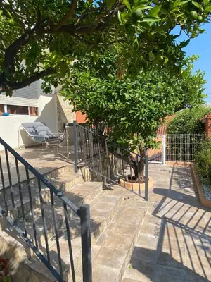 a set of stairs leading up to a house at Las Salericas in Chella