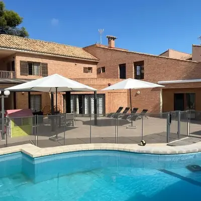 Villa con barbacoa para familias