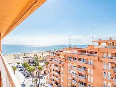 a view of the beach from a building at Apartment Playa Patacona by Interhome in Valencia