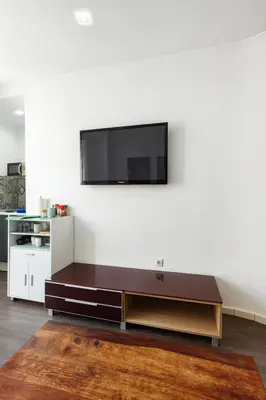a living room with a flat screen tv on a wall at Apartment Market Ruzafa 10B in Valencia